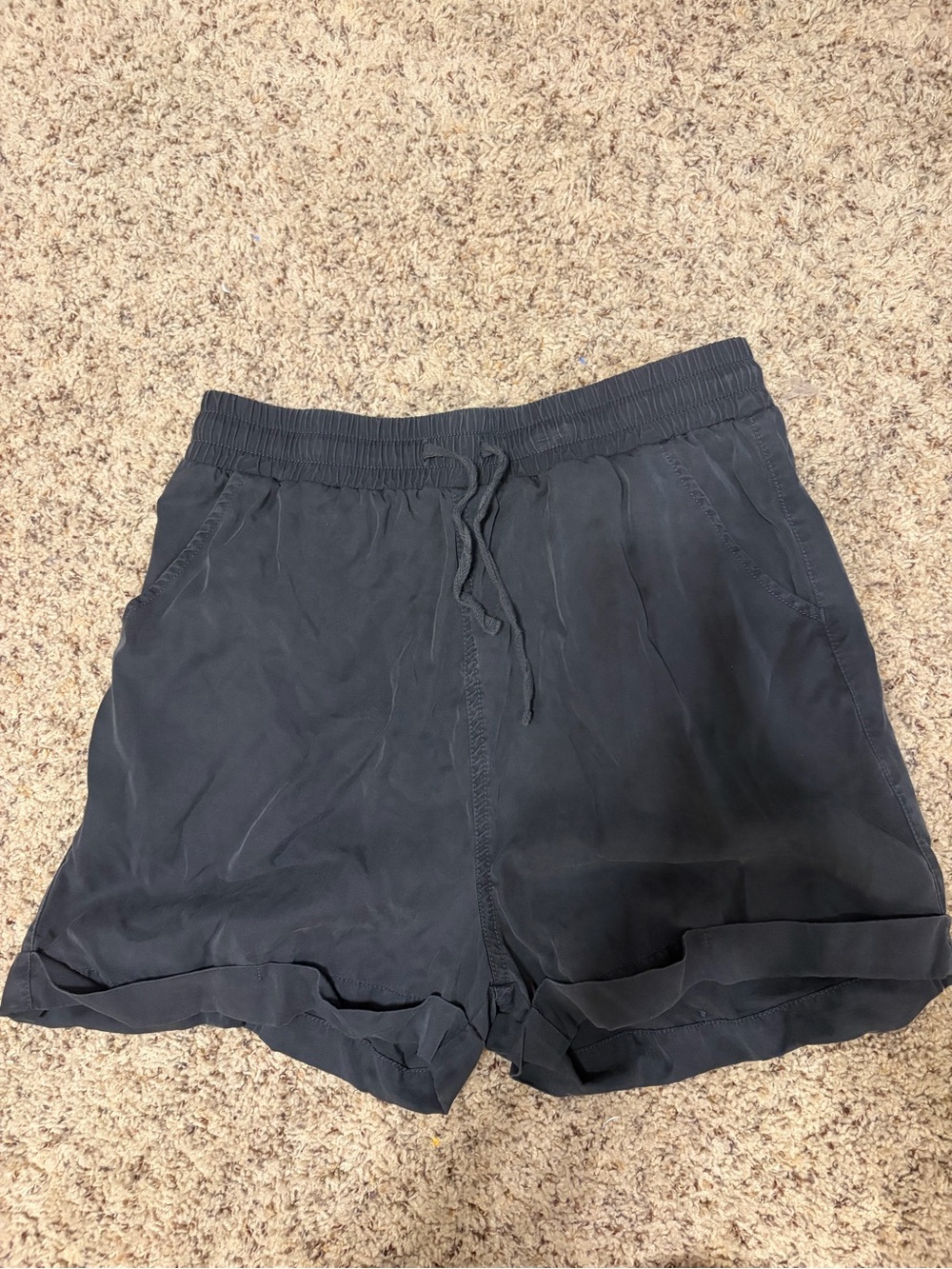 Universal Thread Women's Dark Gray Elastic Waist Casual Shorts